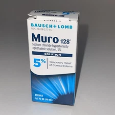 Bausch + Lomb Muro 128 5% Ophthalmic Solution (0.5oz),  11/25