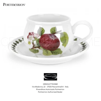 Portmeirion Pomona Tasse Petit Déjeuner Avec Assiette 280 ml Céramique Grès - Photo 1/3