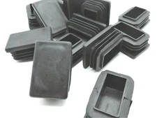 1” x 1 1/2” Rectangle End Cap Plugs  Pipe Caps  Tubing Caps  Various Pack Sizes