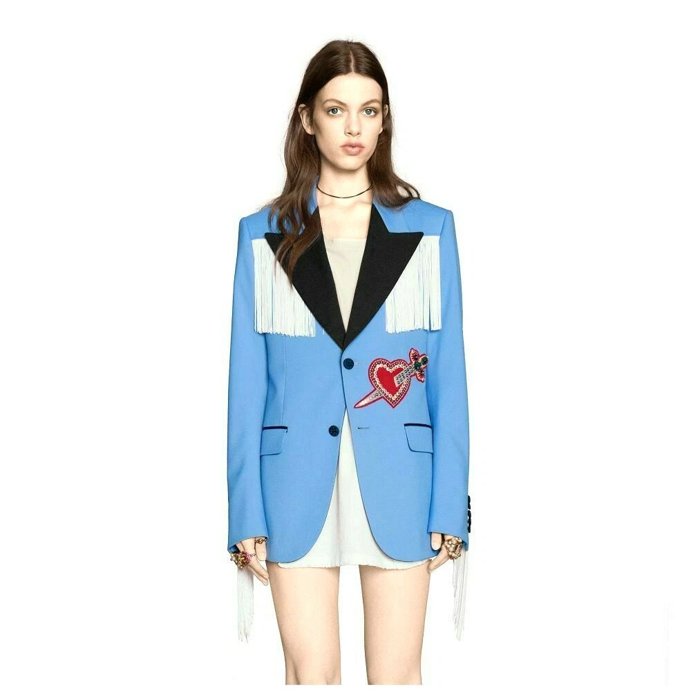Gucci fringe jacket top