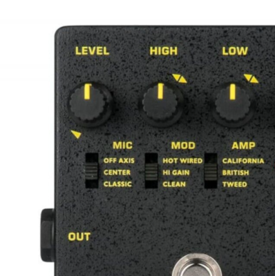 Tech 21 Sansamp GT2 Amp Modeler Guitar Effects Pedal Overdrive