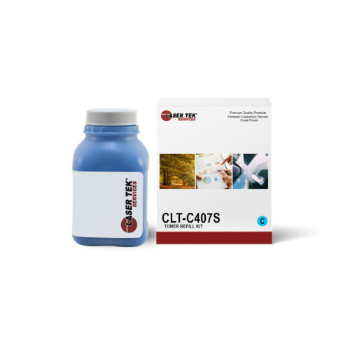 LTS CLP325 Cyan Toner Refill Kit Compatible for Samsung CLP-320 320N 321N - Afbeelding 1 van 4