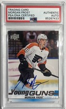 Morgan Frost Signed 19-20 Upper Deck Young Guns RC PSA/DNA AUTO Flyers