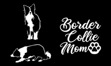 3 Pack of Border Collie Graphic Decals Car Truck Window laptop notebook Tablet