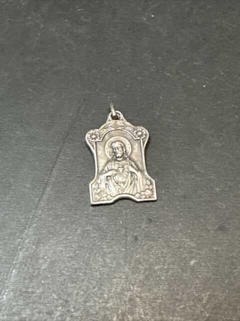 Ancien Pendentif En Argent Massif 925 Créateur Breloque Art Nouveau religieuse Ancien Pendentif En Argent Massif 925 Créateur Breloque Art Nouveau religieuse