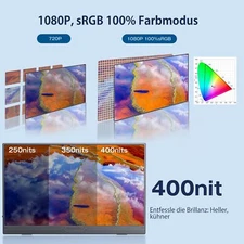 UPERFECT Portable Monitor PC Monitor 15.6" 1920x1080 IPS Screen HDMI USB-C - Image 4 of 4