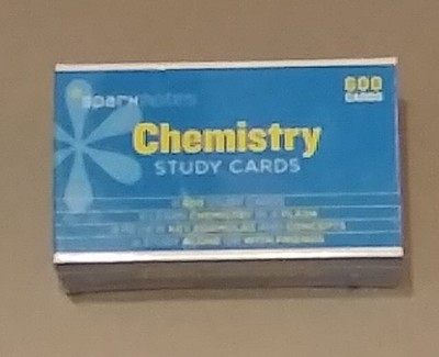 SparkNotes Chemistry Study Cards 600 Flashcards HS Science Boxed Set Unopened.