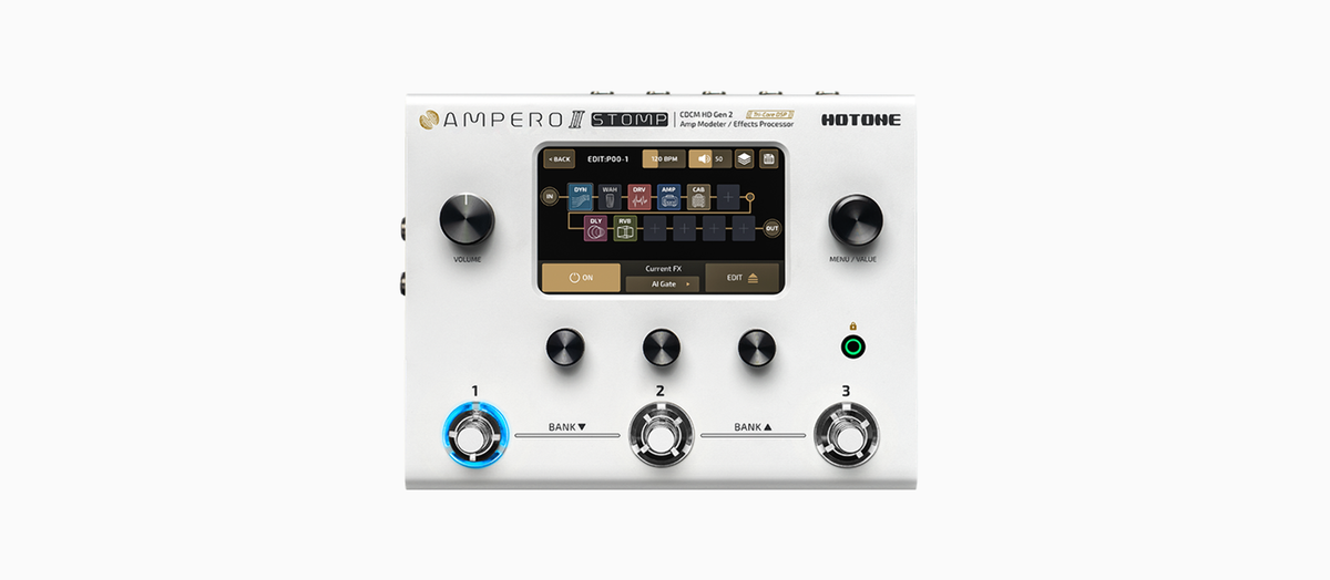 Hotone Ampero II Stomp MP-300 Amp Modeler & Effects