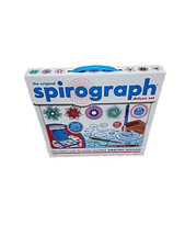 Spirograph Deluxe Set 2013 Wheels Rings Pens Rack Guide Book Case Paper