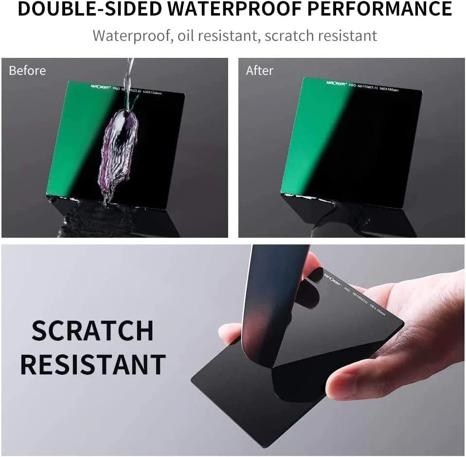 K&F Concept Square ND1000 100x 100mm ND Filter Neutral Density for Camera Lens - Image 4 of 4