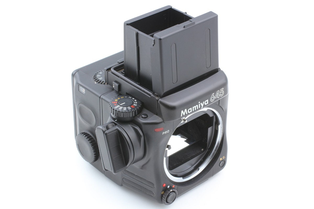 Mamiya M645pro ボディ N MINT+++ / Hood】 Mamiya 645 Pro Body Waist Level + C 80mm