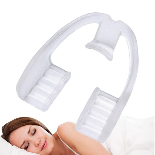 Dental Silicone Mouth Guard Teeth Grinding Protection Clenching Bite Sleep Aid - Picture 2 of 5