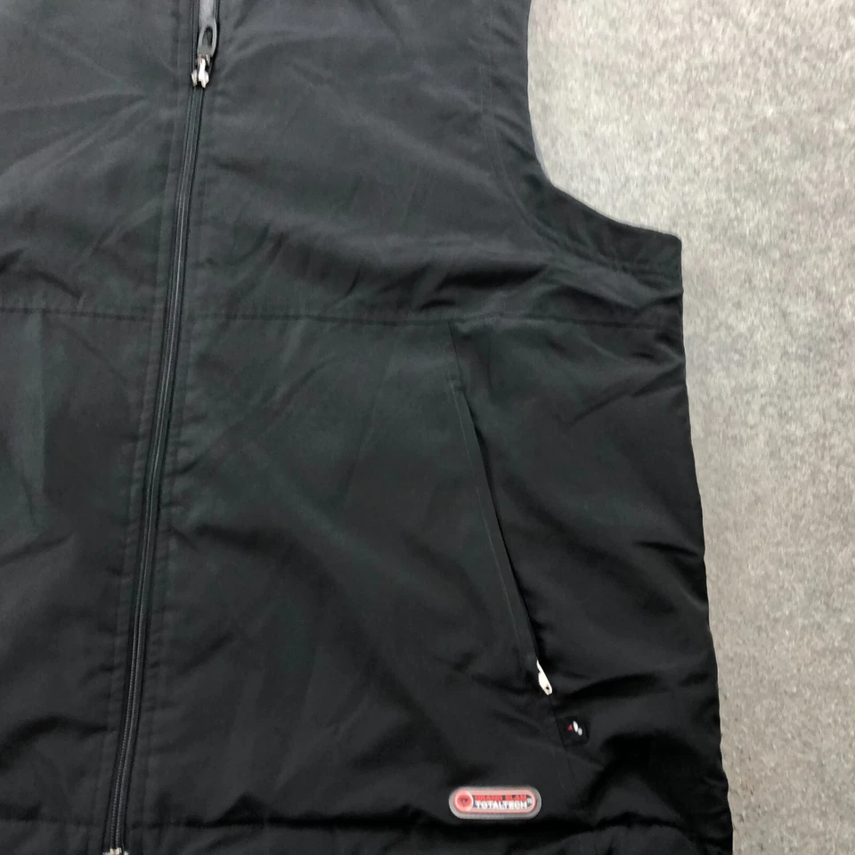 Chaleco Grand Slam Hombre Grande Negro Gris Cortavientos Reversible Golf Golf Golf Foto 2 de 4