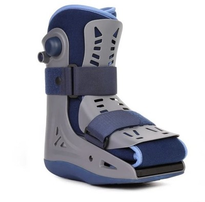 VELPEAU Walking Boot for Broken Foot, Dual Independent Inflatable Airbags Sz:L