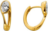 Brillant Creolen Gold 585 14K Lab Grown Diamanten 1.0Ct