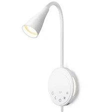 LED Wall Mounted Reading Light, Book Light for Reading in Bed with Touch 