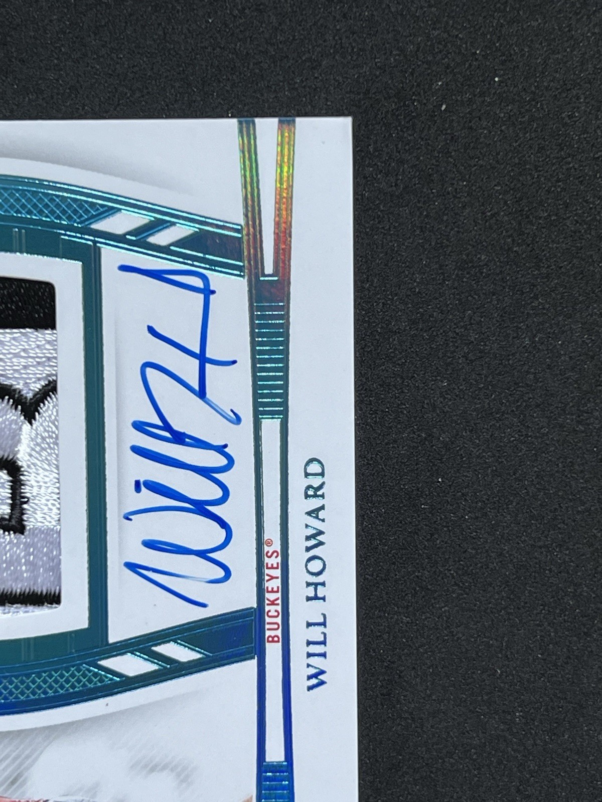 WILL HOWARD 2025 FLAWLESS COLLEGIATE RPA PLATINUM LOGO PATCH AUTO 1/1 view 8