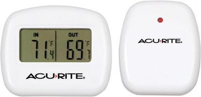 00782A2 Wireless Indoor/Outdoor Thermometer, Temperature,White, 0.4