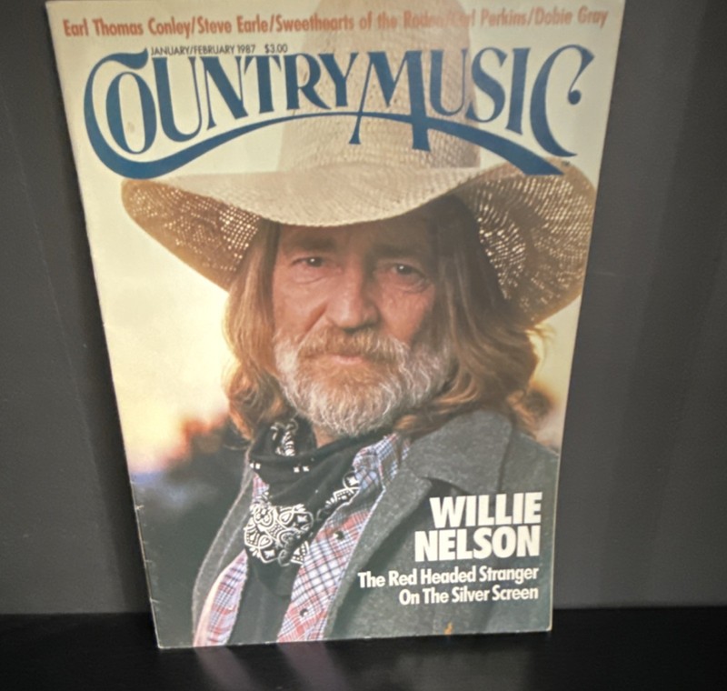 Country Music Magazine Jan/Feb 1987 Illustrated Willie Nelson Feature