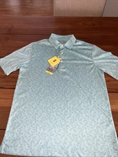 Greg Norman ML75 PlayDry Polo Shirt, Color Green, Size S, Golf, Moisture Wick W1