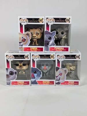 Der König der Löwen Live Action Remake Komplettsatz 5 Funko Pop! Vinyl Figuren