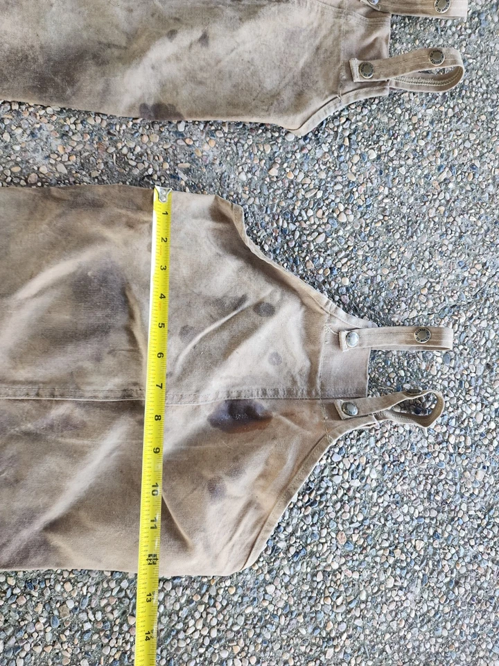 Filson hunting chaps vtg waxed canvas 100% cotton USA - Image 3 of 4