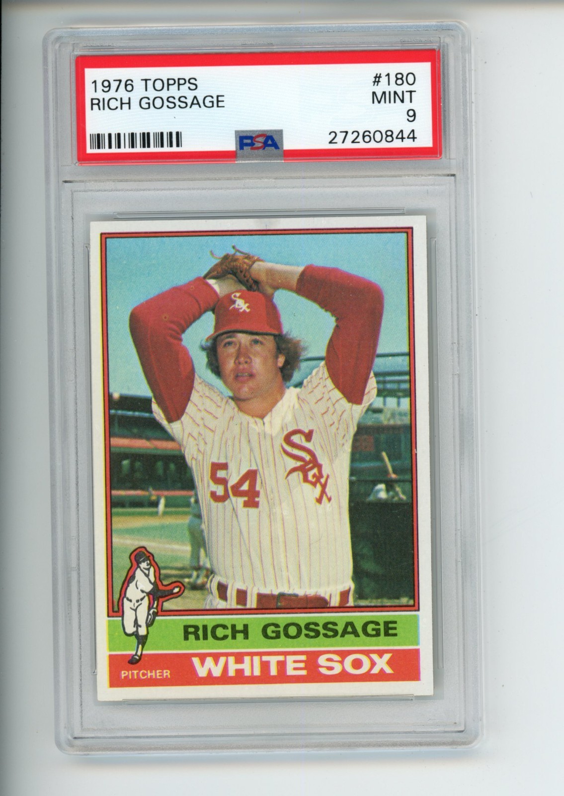 1976 Topps Rich Gossage #180 Chicago White Sox PSA 9 MINT (844)