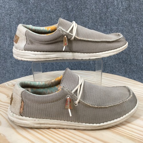 Hey Dude Schuhe Herren 11 Wally Eco Sox Wüstenbraun Turnschuhe Schnürschuhe Niedrig Flach