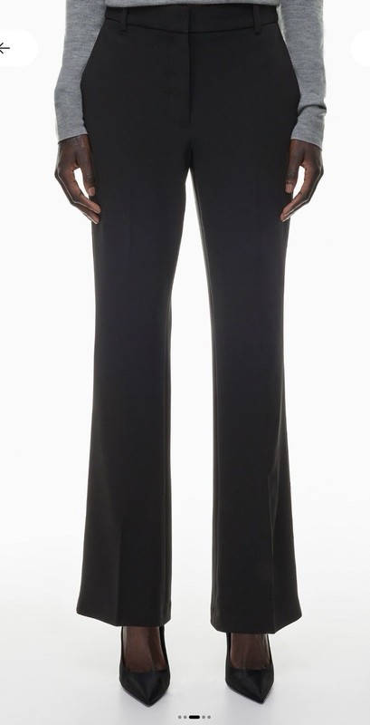 Aritzia Babaton Program Pants 8 Womens  High Waisted Flare Trouser Black