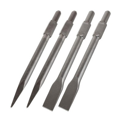 4 Packs Jack Hammer Drill Bit Set 16 inch Demolition Hammer Drill Flat Tip an...