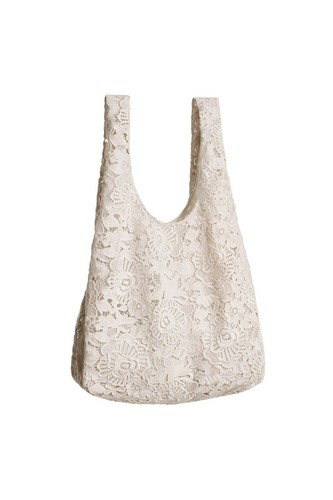 Magda Butrym X H&M - FLORAL LACE APPLIQUE SHOPPER TOTE BAG - NEW HM NWT Handbag
