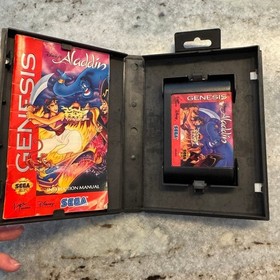 SEGA Genesis Disney's Aladdin Game Case Booklet Tested