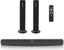 Soundbar für TV, 2-in-1 abnehmbare Turmlautsprecher mit Bluetooth 5.3/ARC/Optisch