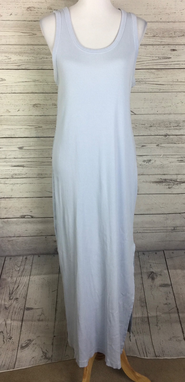 Universal Thread Ribbed Knit Blue Sleeveless Scoo… - image 1