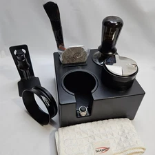 IKAPE 58MM Black Espresso Tool Set 8 IN 1, Coffee Tamper, Distributor, Magnet...