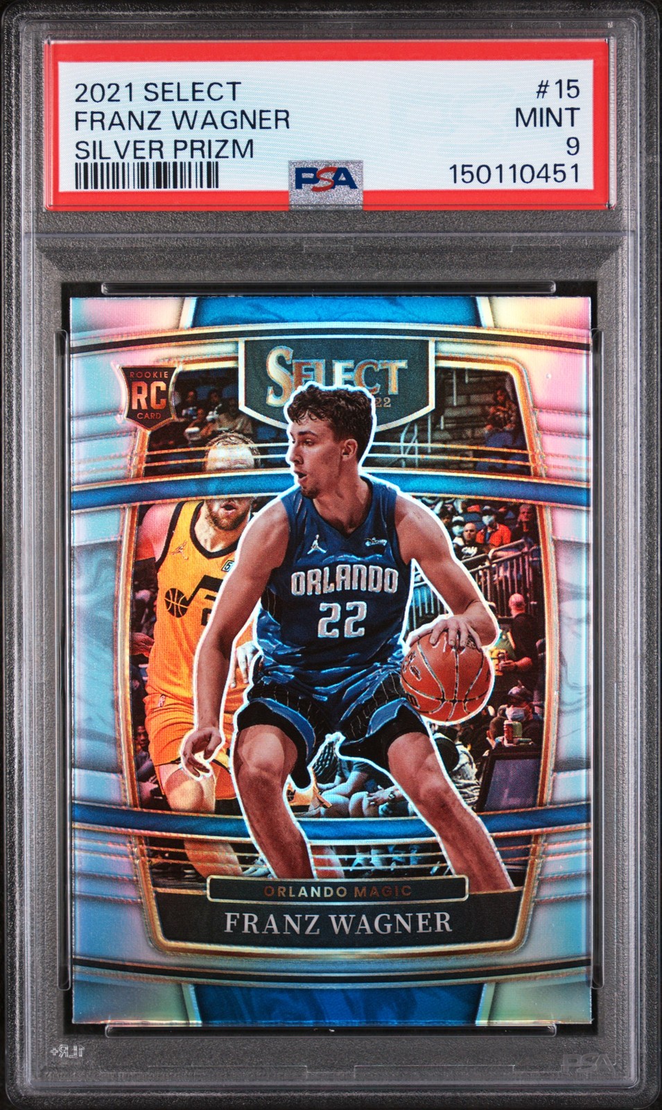 2021 PANINI SELECT SILVER PRIZM #15 FRANZ WAGNER PSA 9