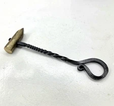 NEW Brass Knapping Hammer Hand Forged Steel Flintlock Muzzleloader Black Powder