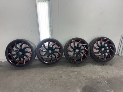 Lexani Competition Series 24 In Wheels And Tires Rims Mounted And Balanced 5x120