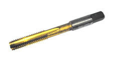3/8-16 Plug Tap, TiN Coated High Speed Steel, GH-5, USA Made UF-4-I-10