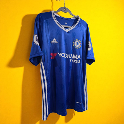 CHELSEA FC Home 16/17 - Retro - Football Soccer - HAZARD # 10 - XL