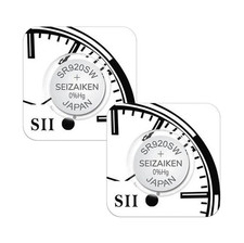 2 SEIKO SEIZAIKEN WATCH BATTERIES 371 SR920W SR69 SILVER OXIDE 1.55V 2027 NEW