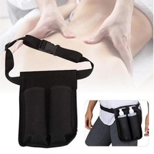 Massage Bottle Holster Waist Portable for Massage Oil Preservation Black