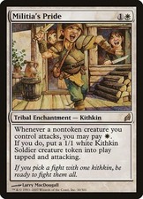 Militia's Pride x1 Lorwyn MTG Magic the Gathering White Tribal Enchantment Card