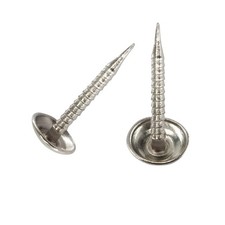 AUXBC 100 PCS Mini Upholstery Nails, 4/5" Decorative 4/5"-Silver, Silver