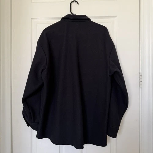 VTG Codet Wool Jacket Mens L Navy Blue Button Up Shirt Jacket Workwear USA image 3