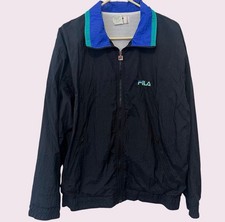 Vintage 90s Fila Logo Windbreaker Unisex Men  s XXL 42 Big Tall Plus Size Sporty