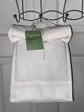 FIGMINT Natural Canvas Shell Insulated Lunch Tote Bag NEW 9.5