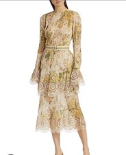 Zimmermann Amelie Floral Pintuck Dress SIZE 2 / AU 10 / US 6