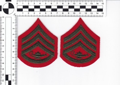 1 Pair of USMC Marine JROTC Staff SERGEANT Rank Small