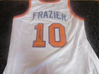 WALT FRAZIER HAND SIGNED AUTOGRAPH BASKETBALL JERSEY NEW YORK KNICKS HOF COA 12